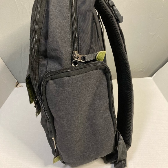 Eddie Bauer Black/Gray w Green Backpack Versatile and Durable - Picture 7 of 10
